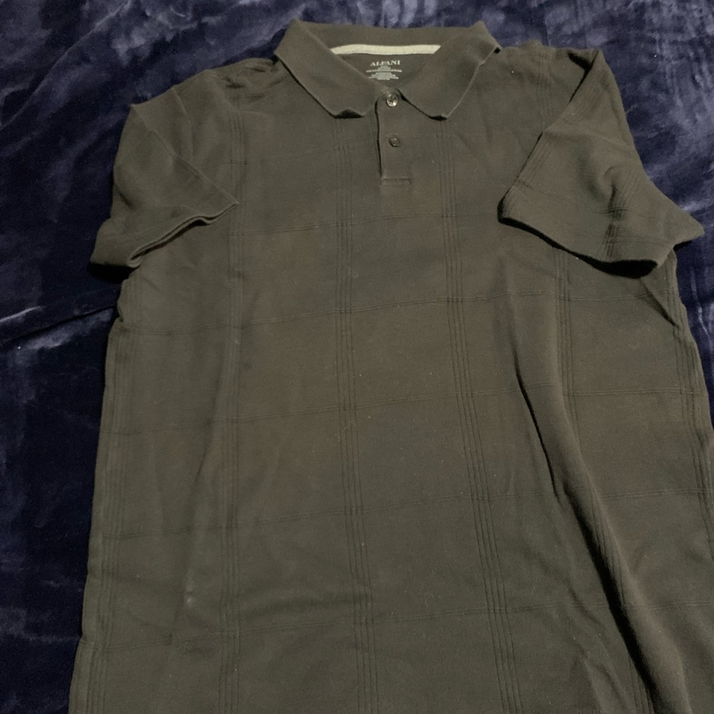 Alfani Men's Black Polo Shirt. Short sleeve. Medium.
100% cotton.